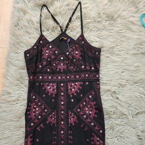 Free People Vintage embroidered dress Size 8 (fits medium)